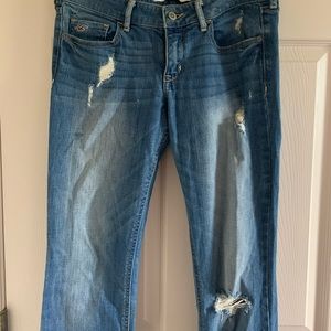 Hollister medium wash “boot” jeans